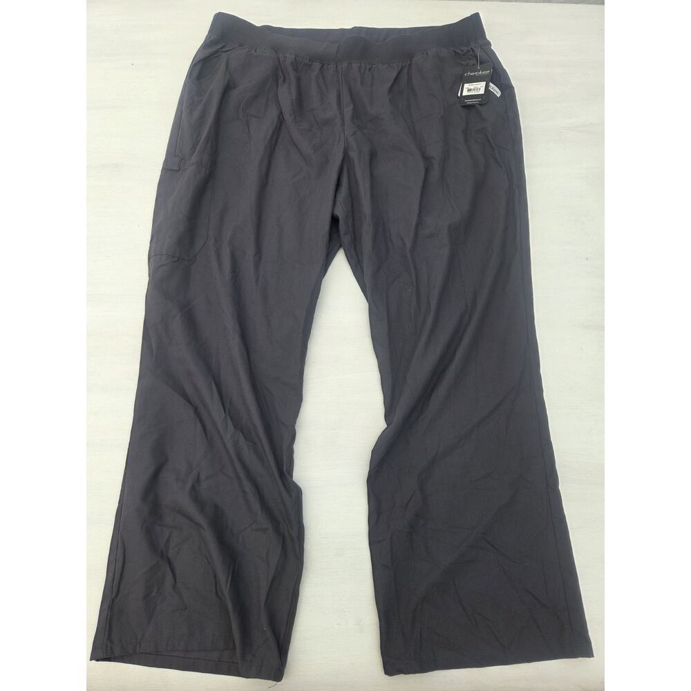 NWT Cherokee Womens 3XL Scrub Pants Gray Medical Nurses Work Stretch